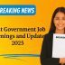 Breaking news on the latest government job openings and updates for 2025, showcasing recruitment news, exam schedules, and application processes.