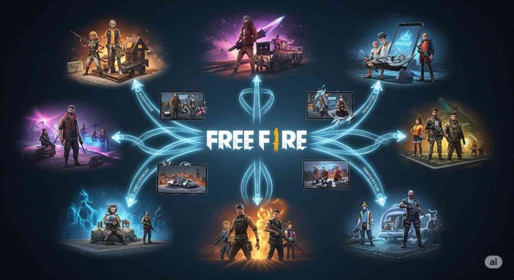 Key innovations and gameplay features that fueled Free Fire Growth and History