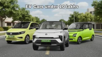 3 EV cars under 10 lakhs in india