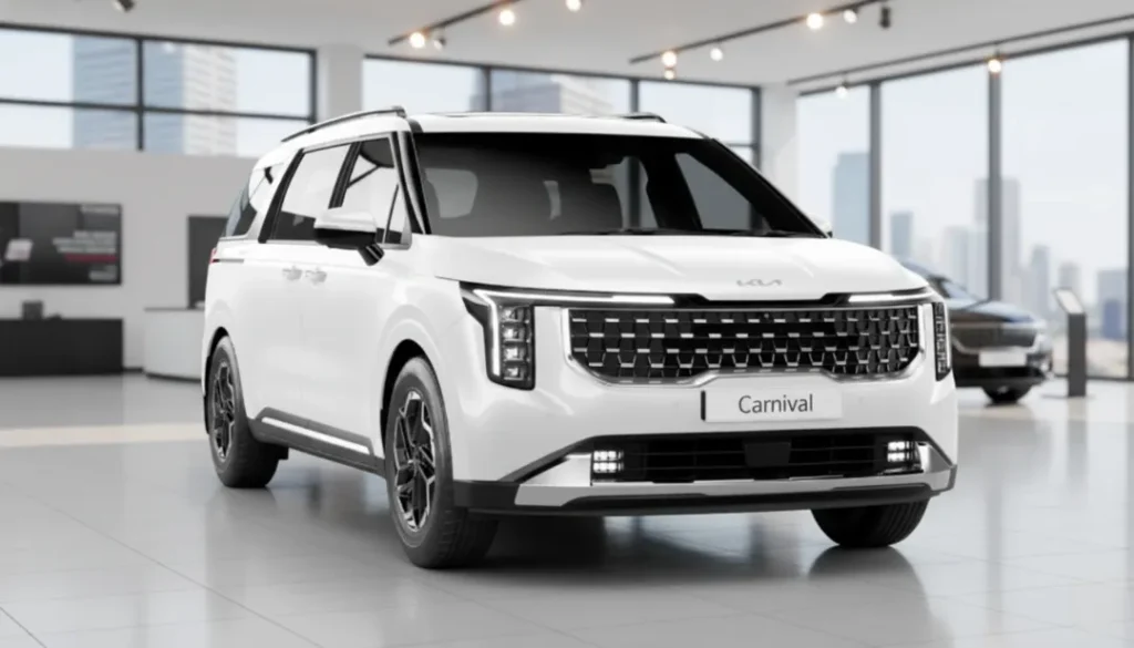 kia announce carnival white colour discount