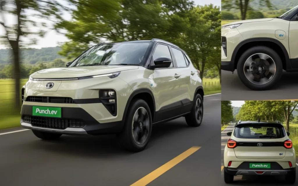 tata-punch ev cars white colour