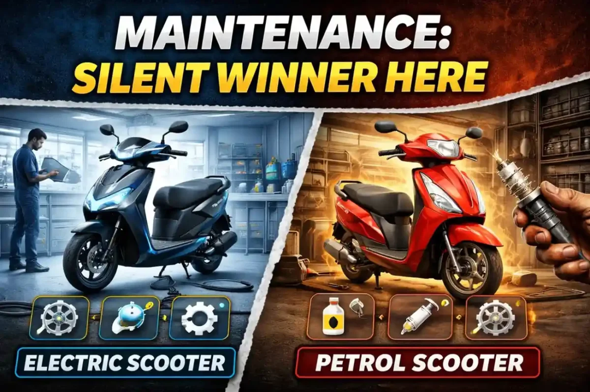 Maintenance comparison in Electric Scooter vs Petrol Scooter