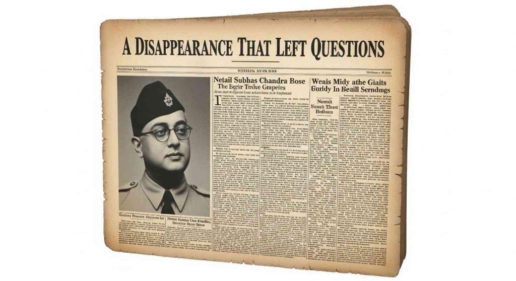 A Disappearance That Left Questions Azad Hind