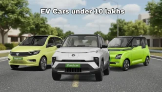 3 EV cars under 10 lakhs in india