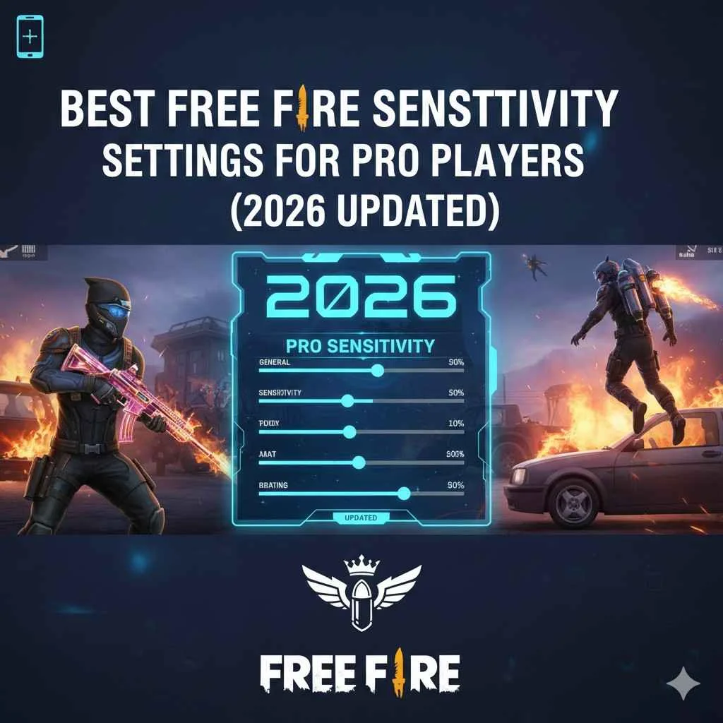 Best Free Fire Sensitivity Settings for Pro Players (2026 Updated) – Best Free Fire Sensitivity Settings Guide for headshots, drag shots, and recoil control.